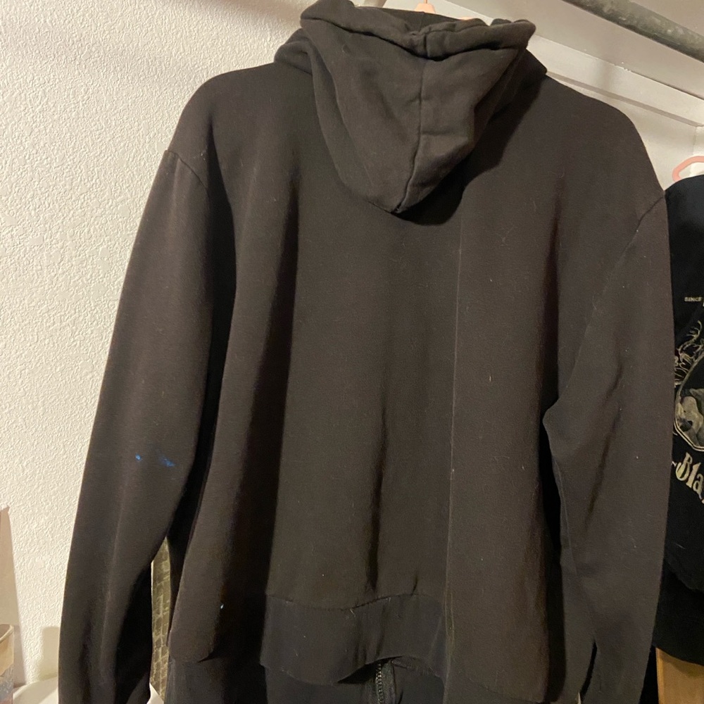 Black zip up hoodie